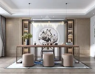 大岭山镇新中式风格茶室如何规划设计